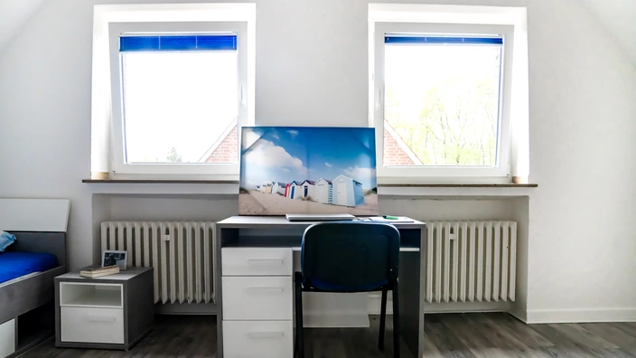 Beispielzimmer im Lernort Wohnen (Schreibtisch)